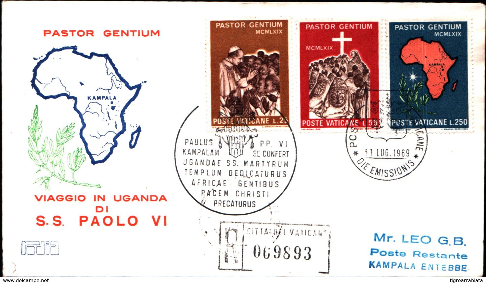 13559a)F.D.C.    Viaggio Di Paolo VI In Africa - 31 Luglio 1969 - Cartoline Maximum