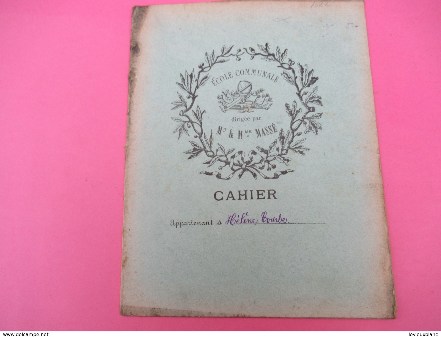 Couverture De Cahier D’écolier/Ecole Communale Dirigée Par Mr & Mme MASSE ( La Couture Boussey? /Vers 1920-1930   CAH237 - Papierwaren