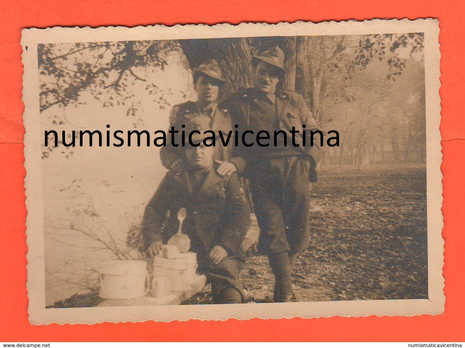 Alpini E Gavette Casale Monferrato Foto Di Posa 1940 - Guerra, Militari
