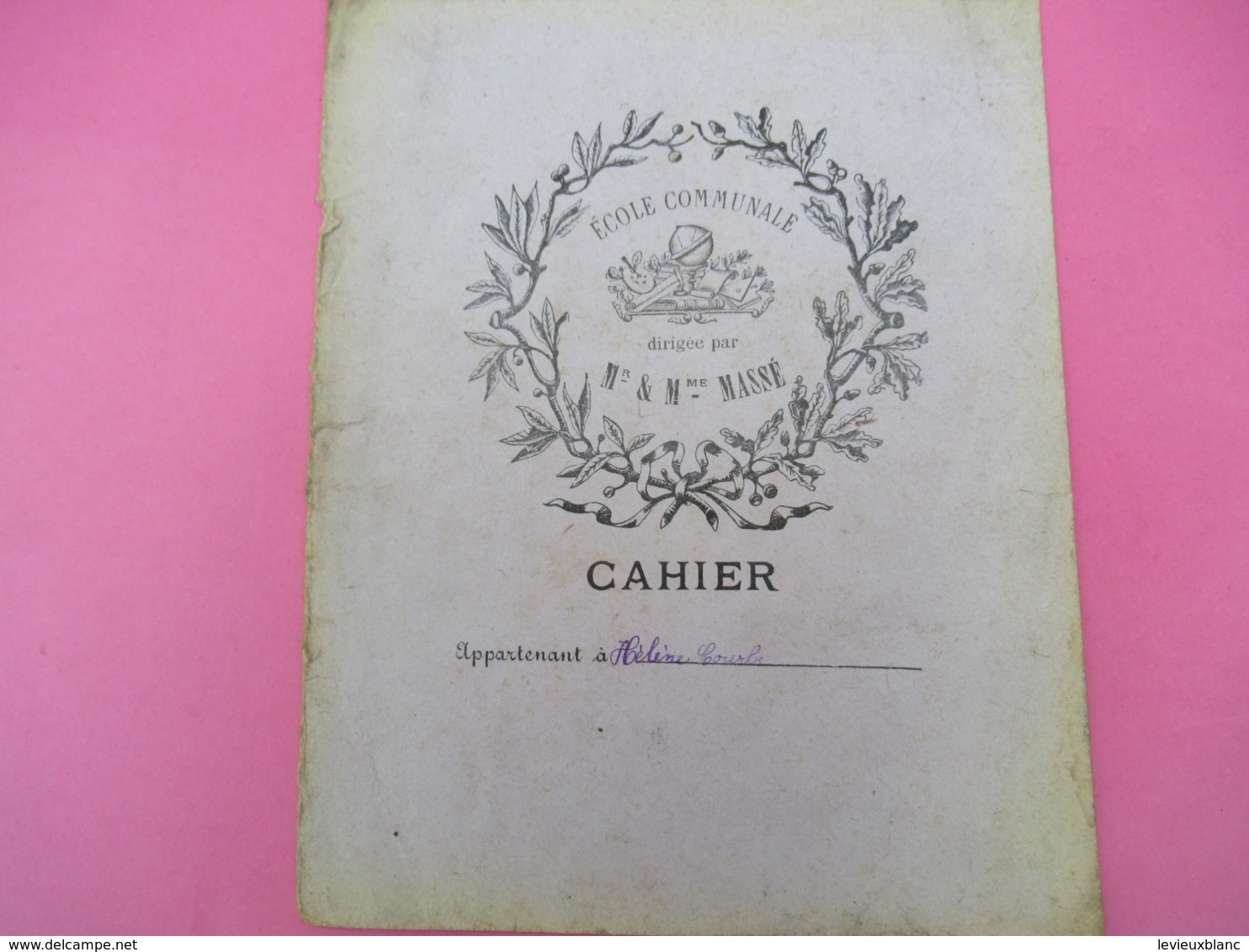 Couverture De Cahier D’écolier/Ecole Communale Dirigée Par Mr & Mme MASSE ( La Couture Boussey?) /Vers 1920-1930  CAH239 - Stationeries (flat Articles)