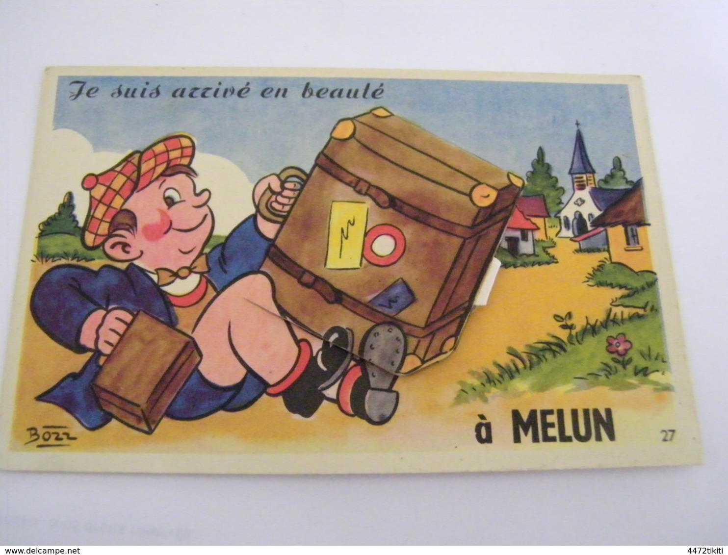 C.P.A.- Melun (77) - Carte à Système - Je Suis Arrivé En Beauté - 10 Vues - 1935 - SUP (CP 98) - Melun