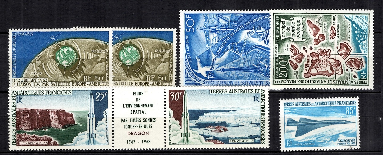 TAAF Poste Aérienne YT N° 6 (2), N° 16A, N° 18, N° 19 Et N° 24 Neufs ** MNH. TB. A Saisir! - Poste Aérienne