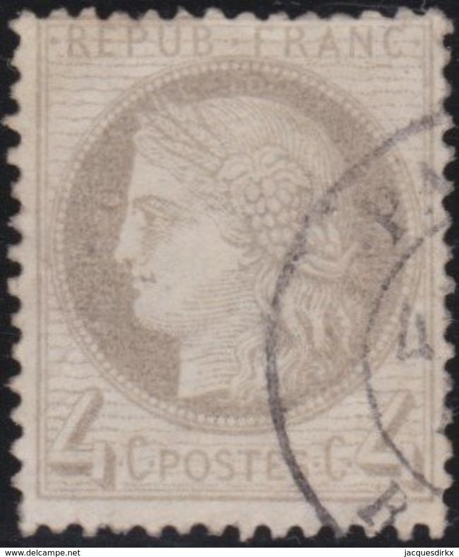 France  .   Yvert   .     52     .     O          .       Oblitéré - 1871-1875 Cérès