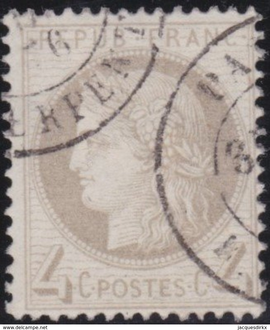 France  .   Yvert   .     52     .     O          .       Oblitéré - 1871-1875 Ceres