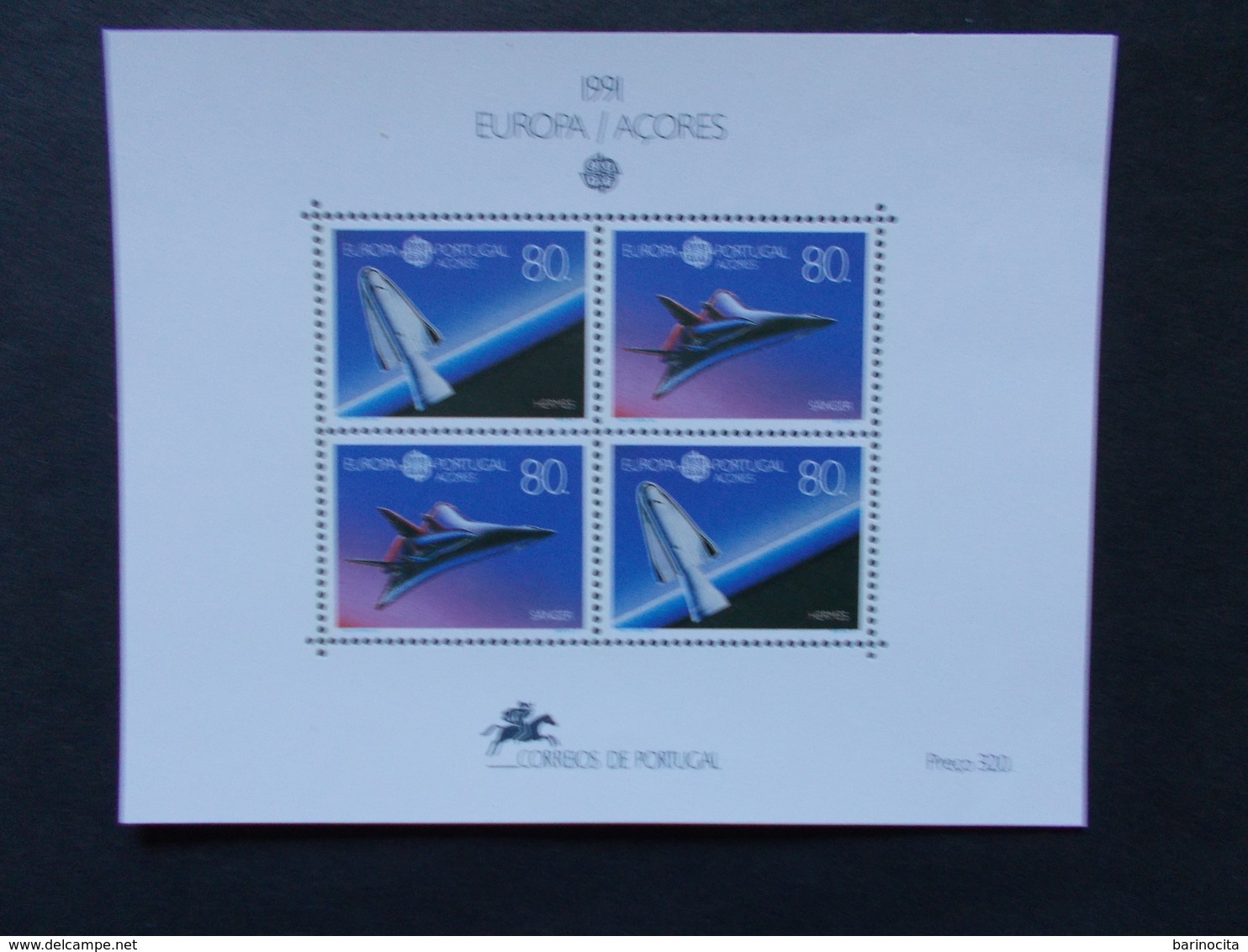 PORTUGAL / ACORES - Blocs Feuillets   N° 12  Europa Cept  Année 1991  Neuf XX ( Voir Photo )  11 - Blokken & Velletjes