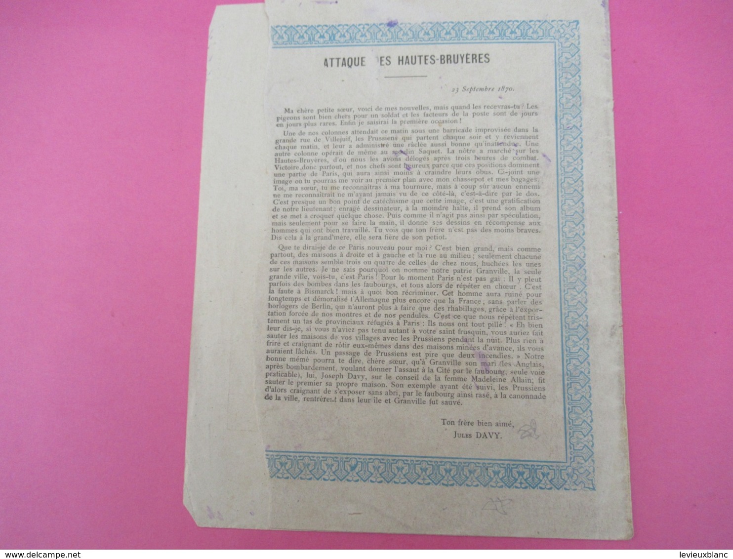 Couverture De Cahier D’écolier/Nouvelles Anecdotes Militaires/Attaques Des Hautes Bruy/Schuehmacher/Vers1890-1900 CAH246 - Stationeries (flat Articles)