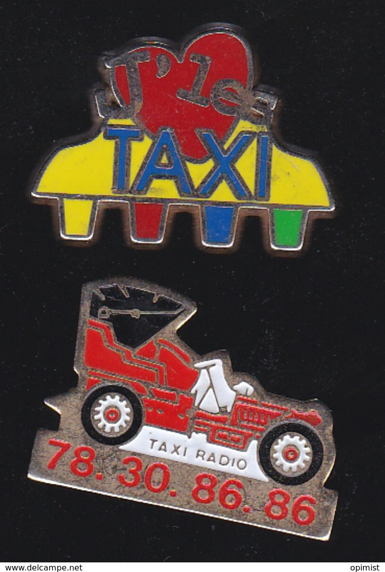 59748-lot De 2 Pin's .transport.taxi.... - Transports