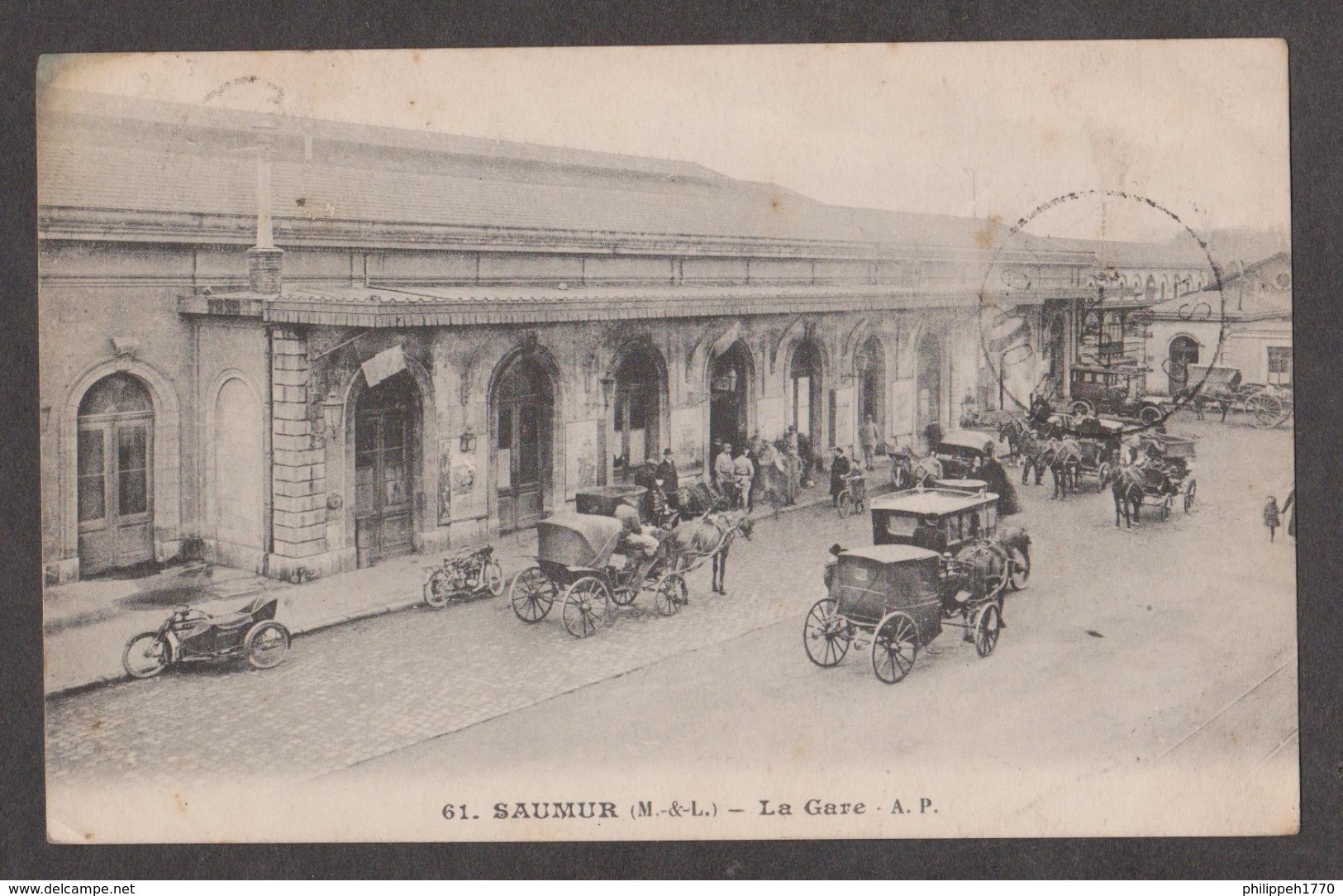 CPA SAUMUR-La Gare-Animée- - Saumur