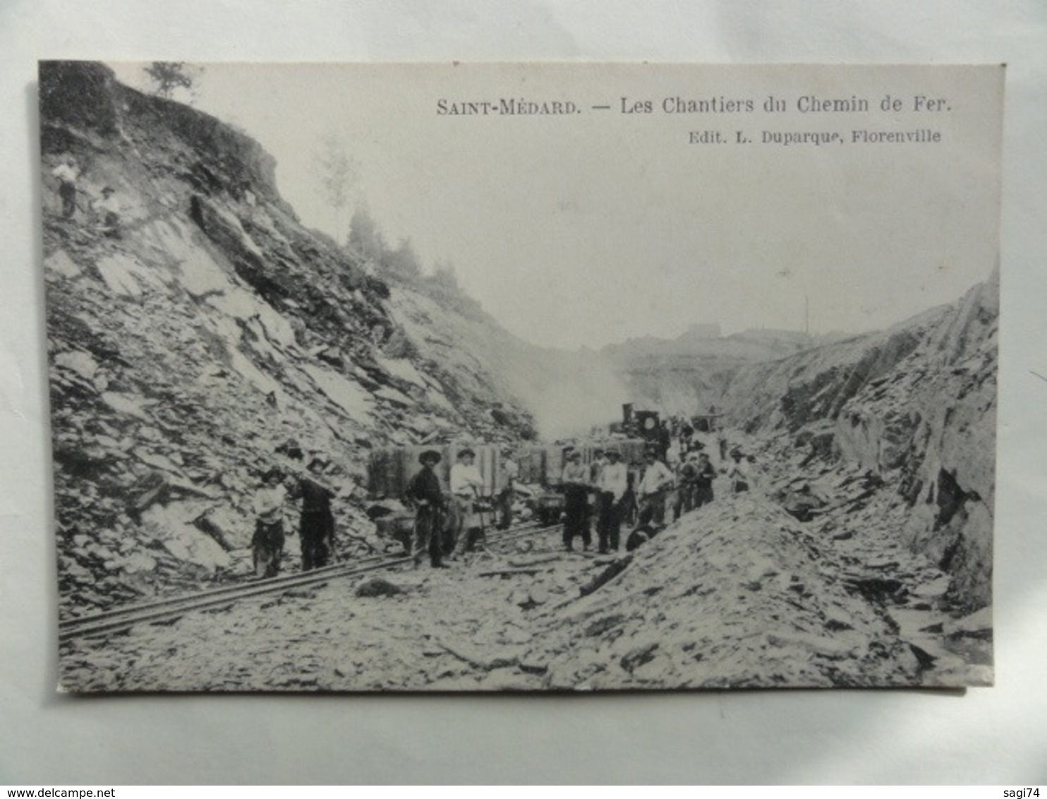 Herbeumont / Saint-Médard, Les Chantiers Du Chemin De Fer - Herbeumont