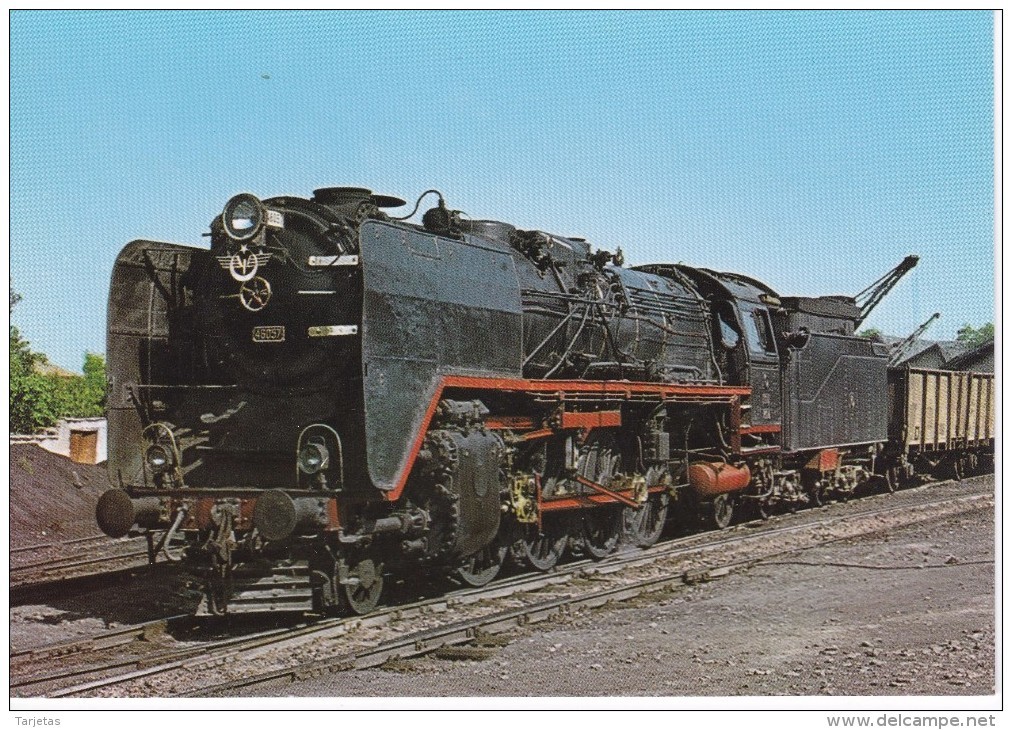 Nº 31 POSTAL DE UNA LOCOMOTORA TURCA DEL AÑO 1977  (TREN-TRAIN-ZUG) AMICS DEL FERROCARRIL - Trenes