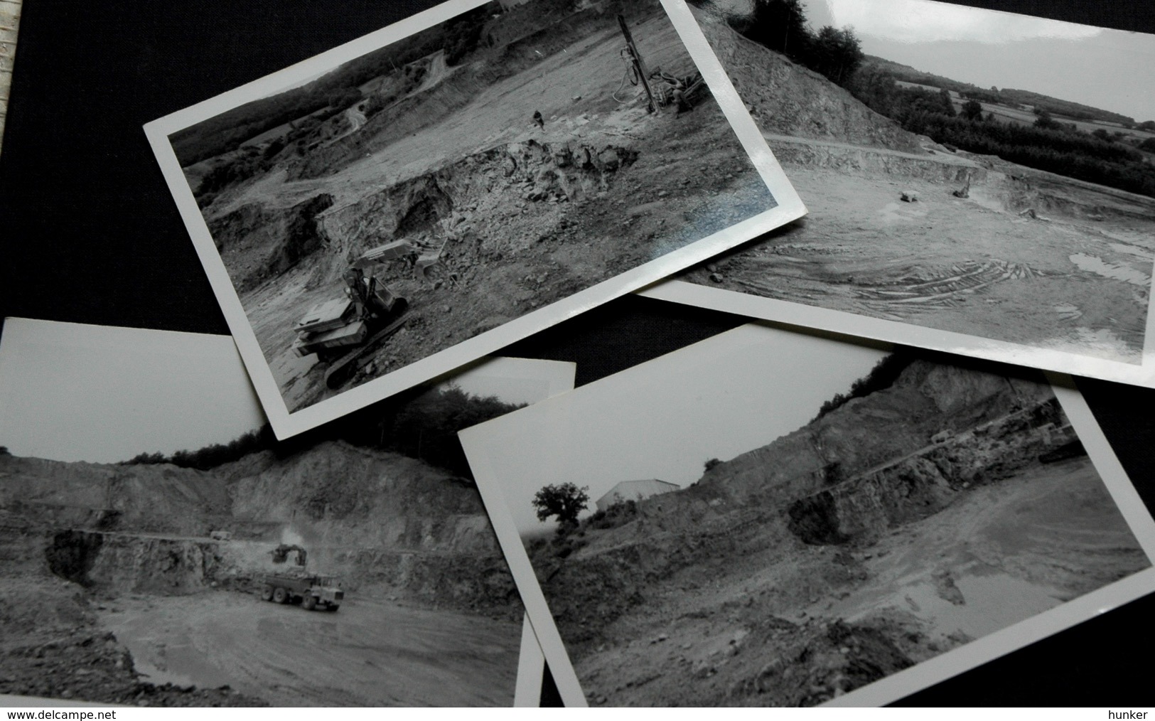 4 PHOTOS MINE CARRIERE FLUORINE SAINT PRIX Saône-et-Loire 1977 - Autres & Non Classés