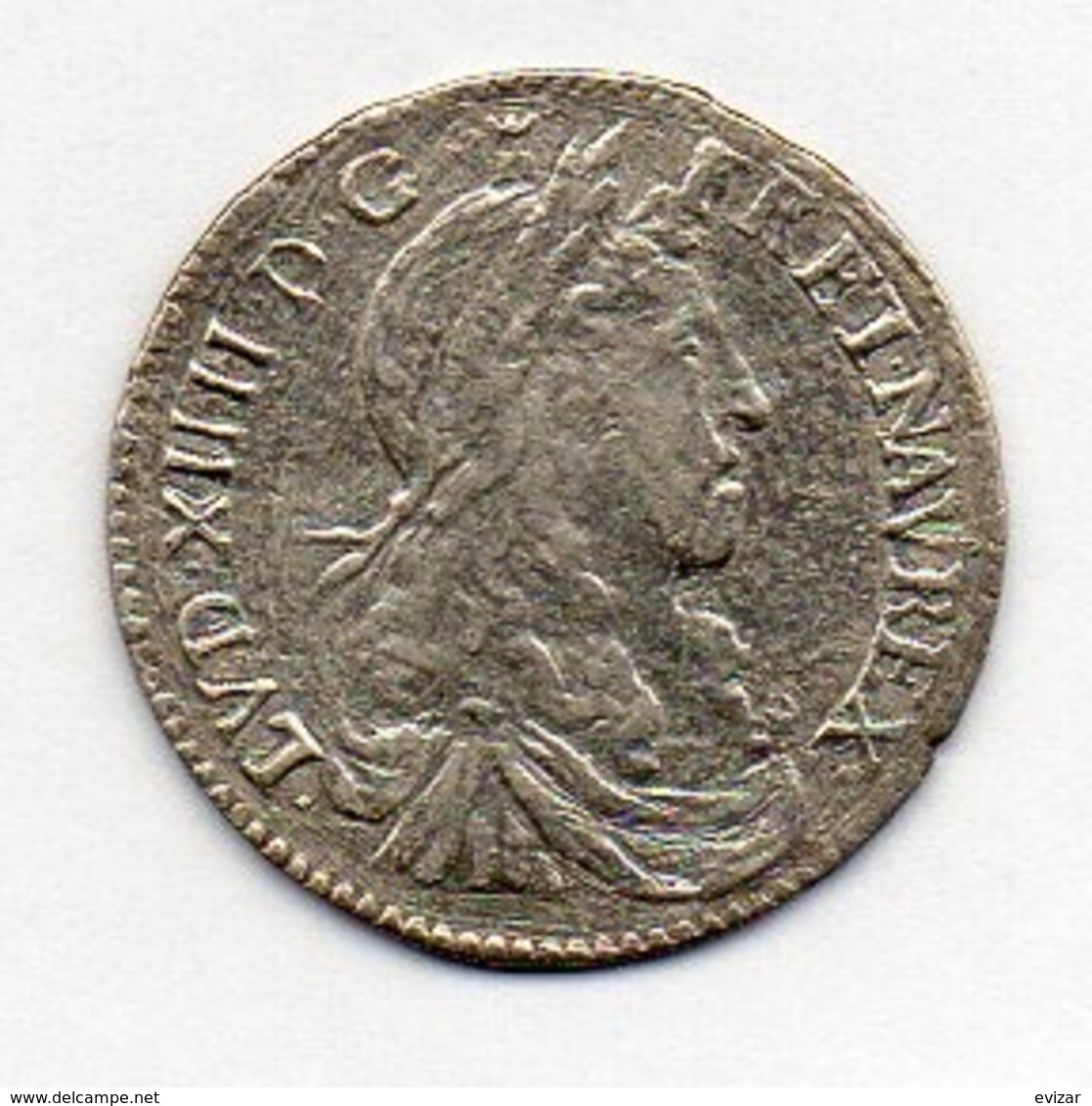 FRANCE, 1/12 Ecu, 1661, Silver. - 1610-1643 Luigi XIII Il Giusto