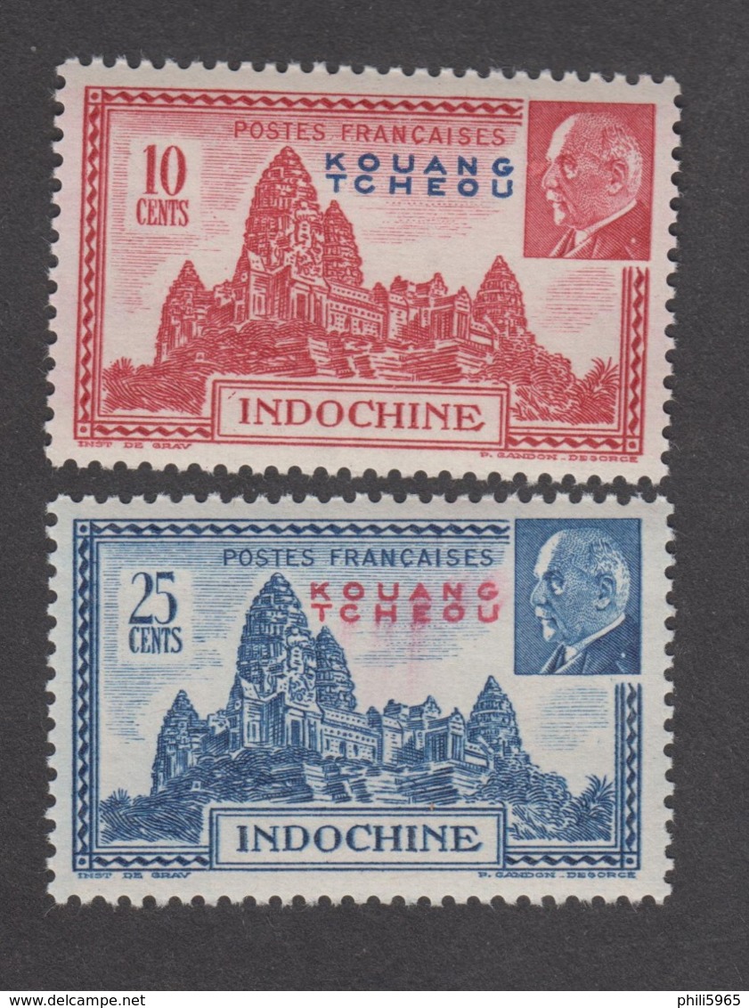 Colonies Françaises -Timbres Neufs** - Kouang -Tcheou - Pétain - N° 138 Et 139 - Unused Stamps