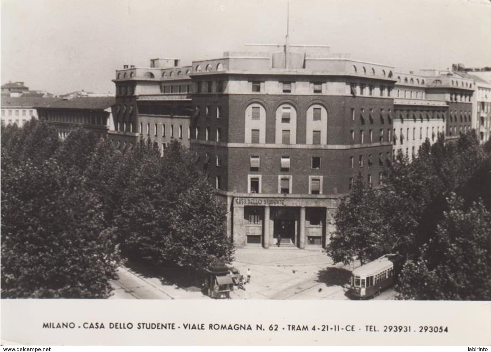 MILANO - Casa Dello Studente. Viale Romagna 62 - Tram, No Autobus Filobus Bus - Fg, Vgt - Milano