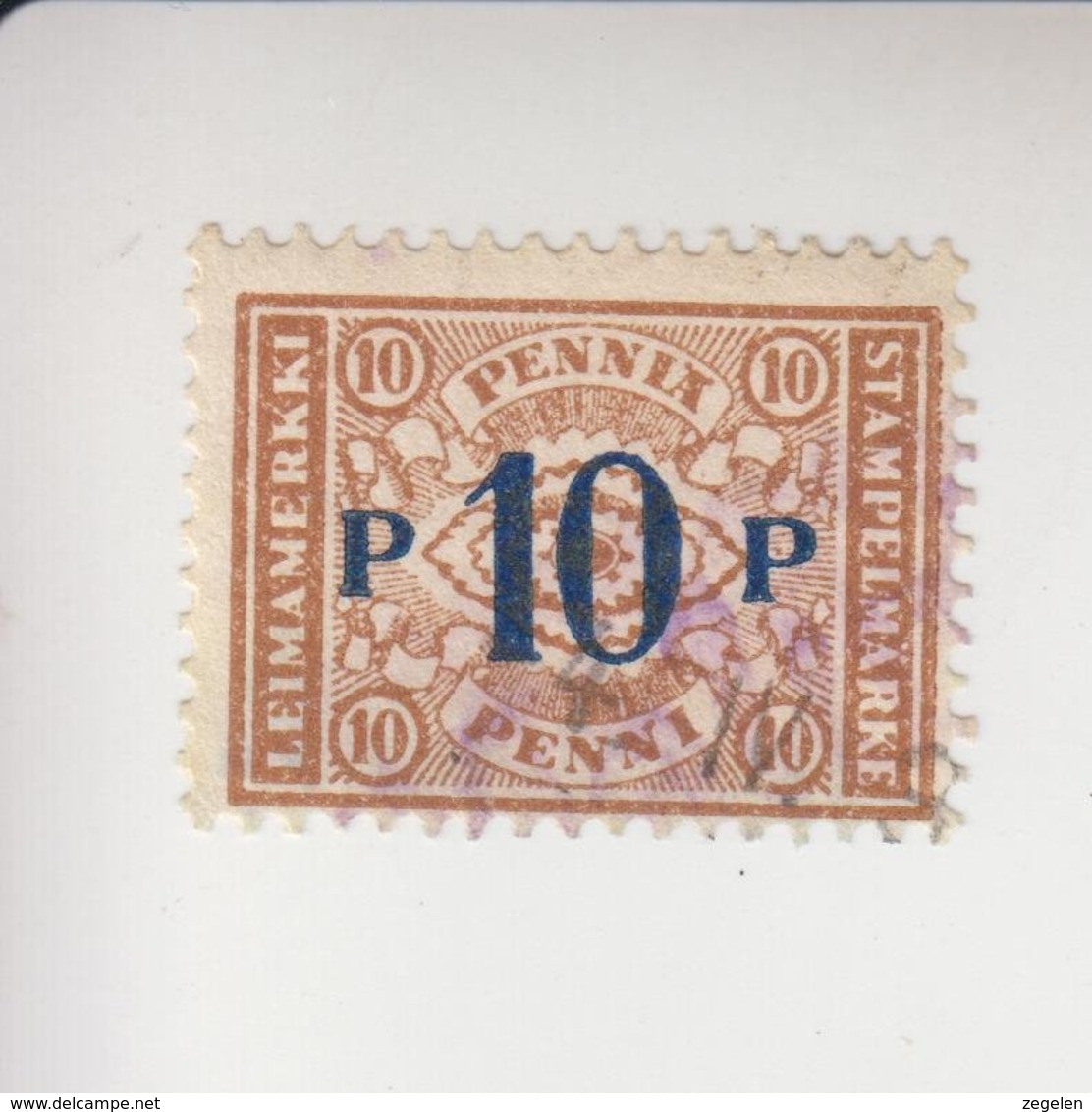 Finland Fiskale Zegel Cat. Barefoot Stämpelmärke 143 - Revenue Stamps