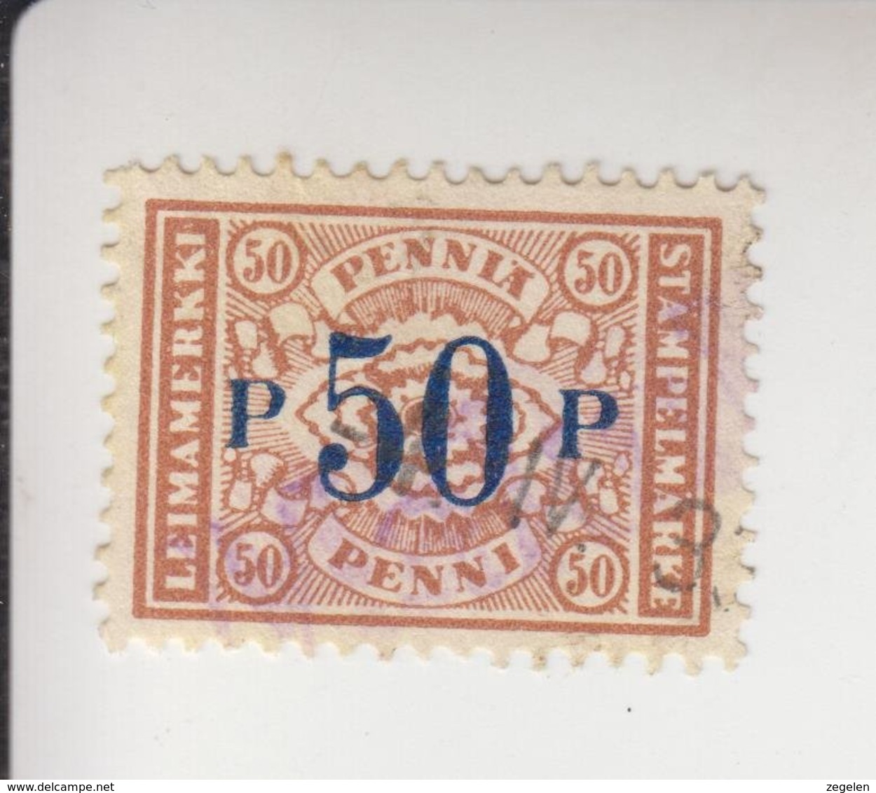 Finland Fiskale Zegel Cat. Barefoot Stämpelmärke 147 - Revenue Stamps