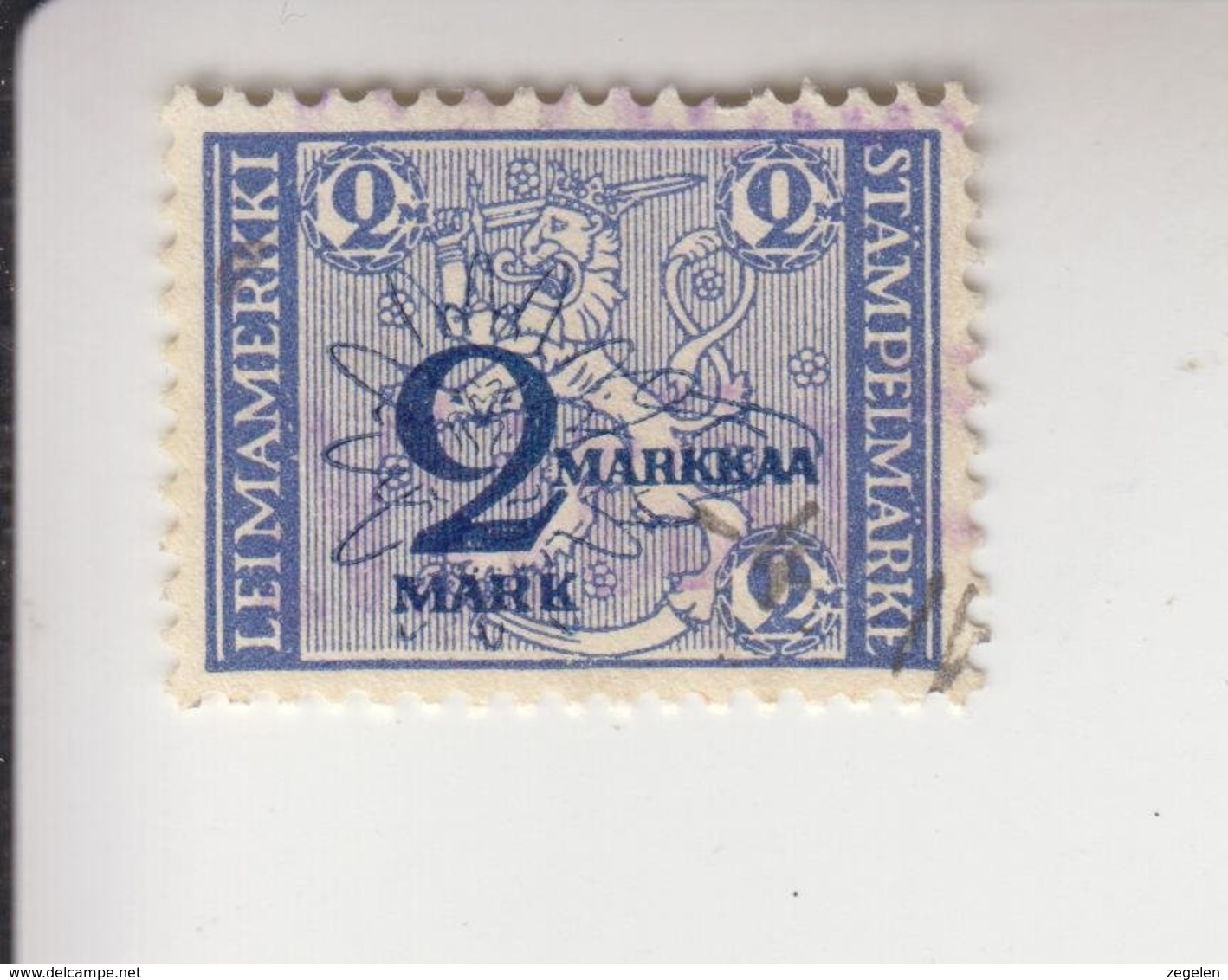 Finland Fiskale Zegel Cat. Barefoot Stämpelmärke 169 - Revenue Stamps