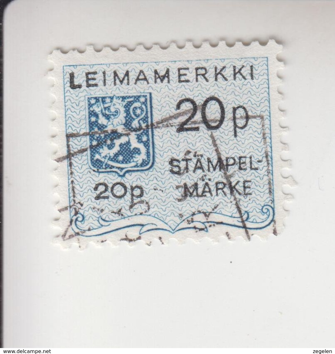 Finland Fiskale Zegel Cat. Barefoot Stämpelmärke 224 - Revenue Stamps