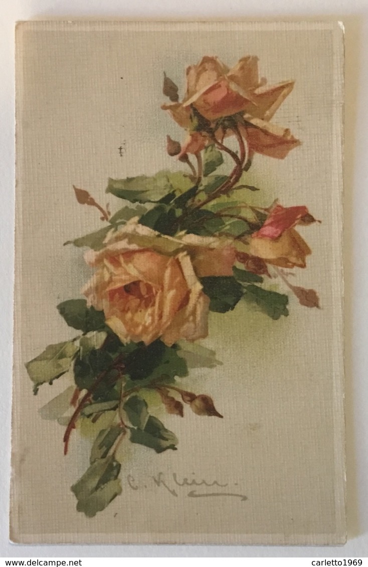 ROSE ILLUSTRAZIONE DI KLEIN CATHARINA 1914 VIAGGIATA FP - Klein, Catharina