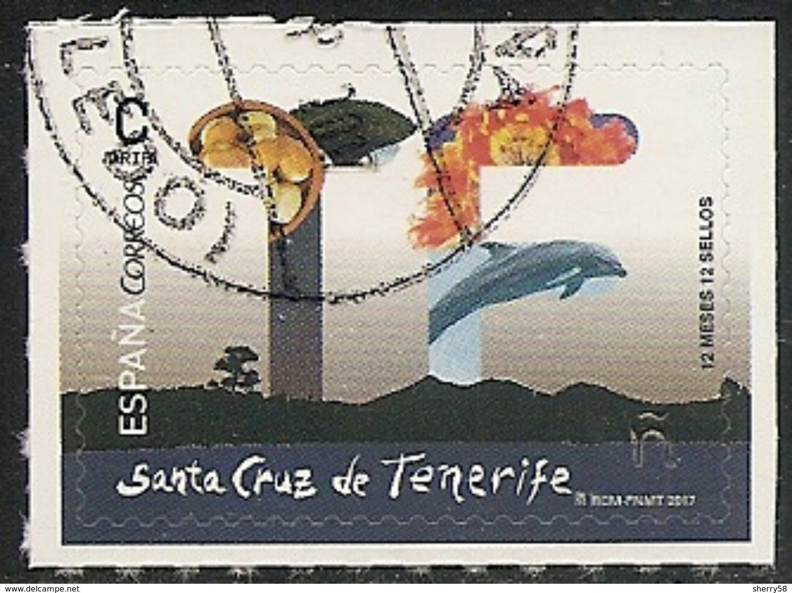 2017-ED. 5111 - 12 Meses, 12 Sellos. TENERIFE -USADO- - Usados