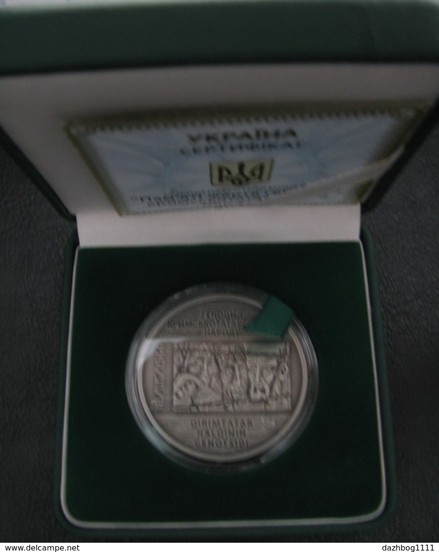 Ukraine Silver Coin Genocide Of The Crimean Tatar People 10 UAH 2016 Proof - Ukraine