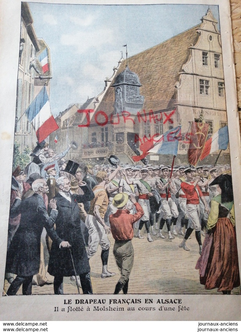 1909 MOLSHEIM - LE DRAPEAU FRANÇAIS EN ALSACE - Autres & Non Classés