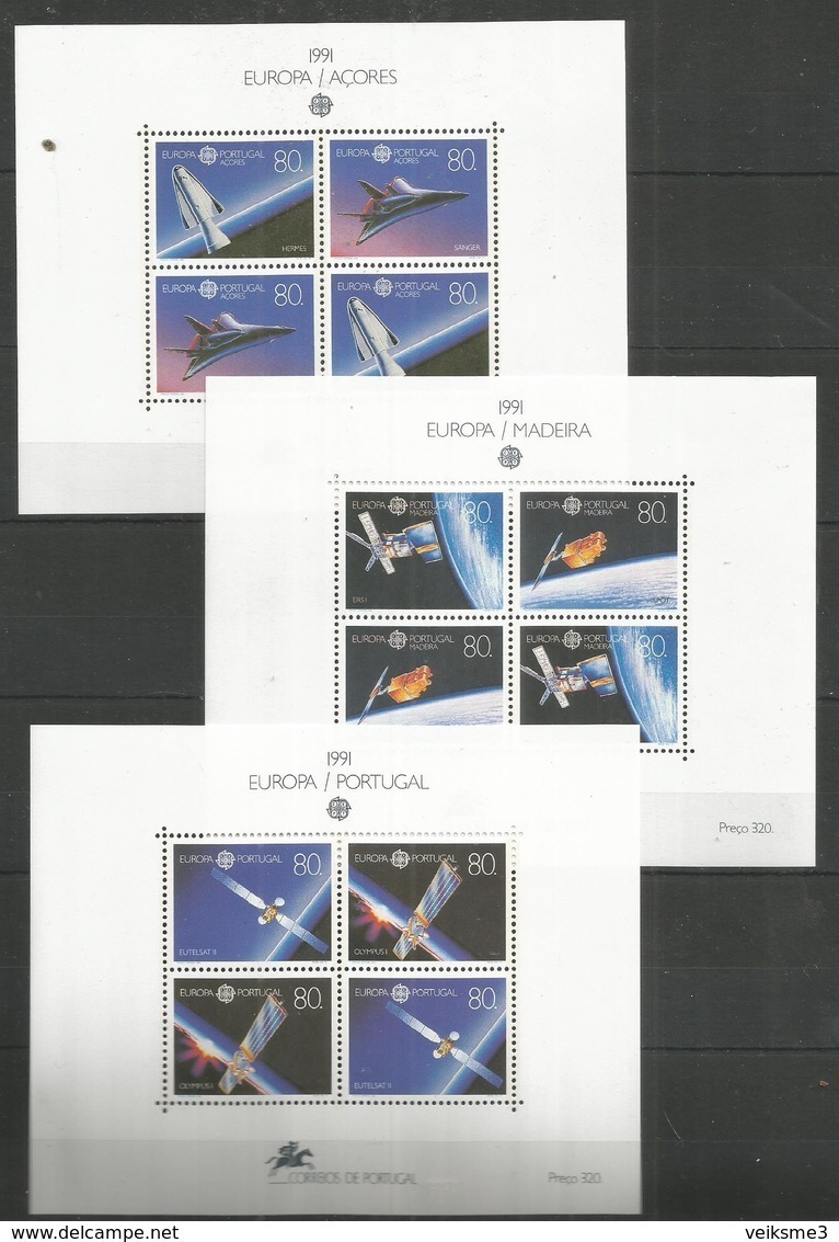 PORTUGAL - MNH - Europa-CEPT - Space - 1991 - 1991