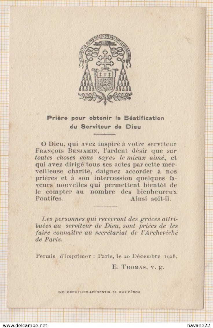 9AL1907 IMAGE RELIGIEUSE MORTUAIRE CARDINAL RICHARD ARCHEVEQUE DE PARIS 1908 2 SCANS - Images Religieuses