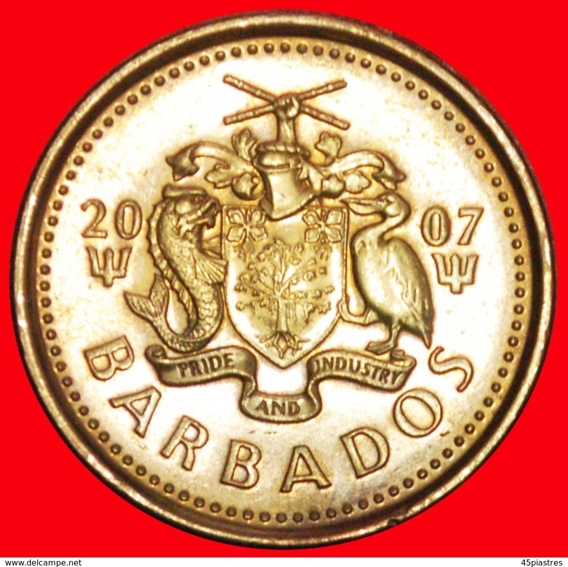 + GREAT BRITAIN (2007-2018): BARBADOS ★ 5 CENTS 2007 MAGNETIC UNDESCRIBED! LOW START ★ NO RESERVE! - Barbados