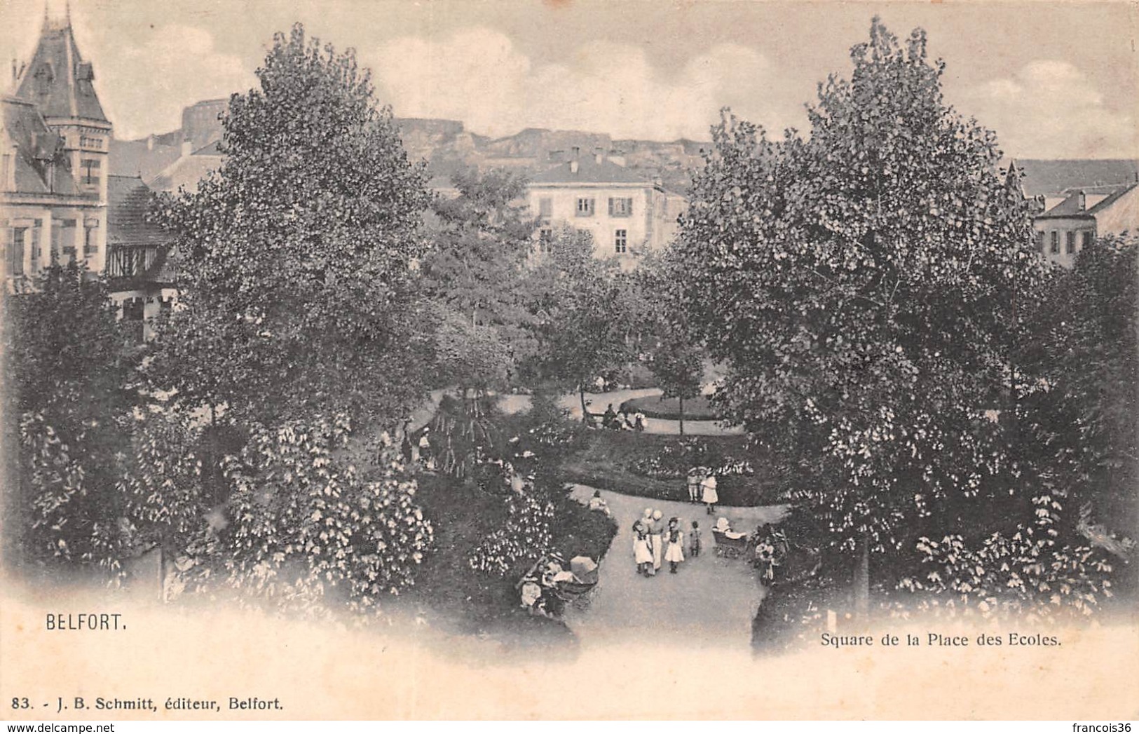 Belfort (90) - Square De La Place Des Ecoles - Belfort - Stad