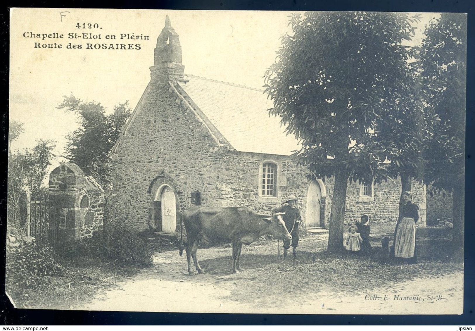 Cpa Du 22 Chapelle St Eloi En Plérin Route Des Rosaires  LZ36 - Plérin / Saint-Laurent-de-la-Mer