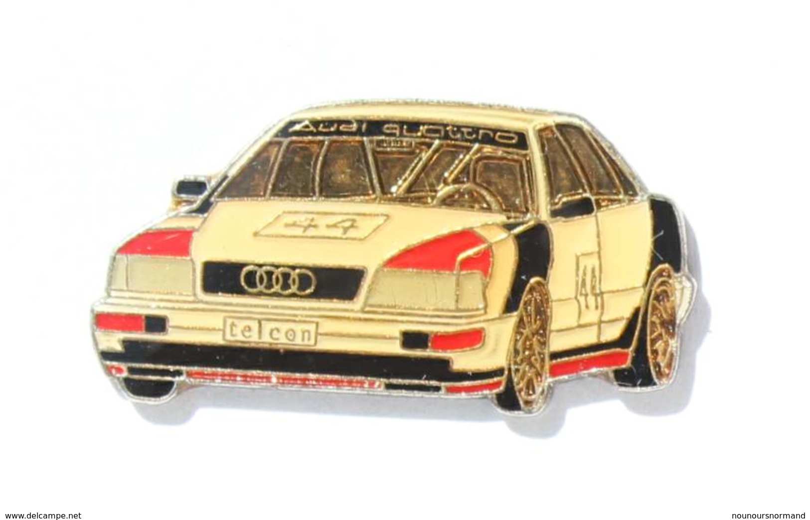 Pin's AUDI V8 QUATTRO - Voiture De Rallye N° 44 - Sponsor TELCON - I615 - Audi