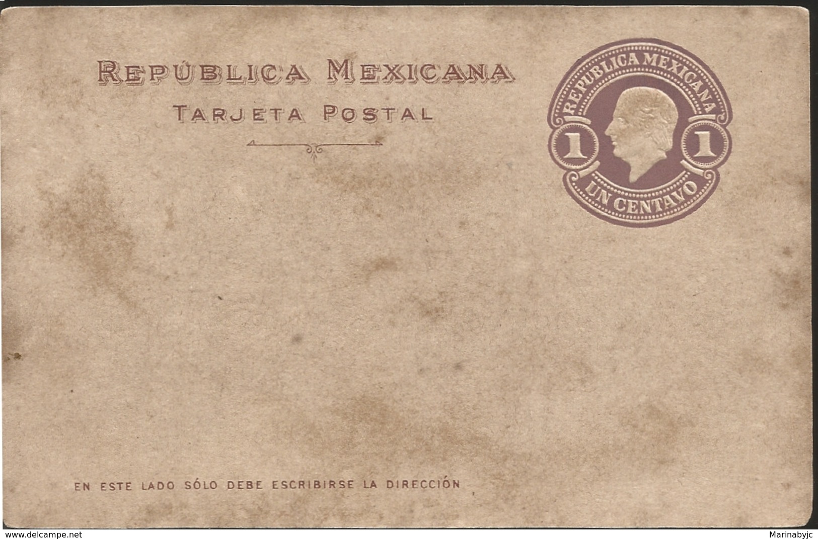 J) 1910 MEXICO, HIDALGO, POSTAL STATIONARY, POSTCARD - Mexico