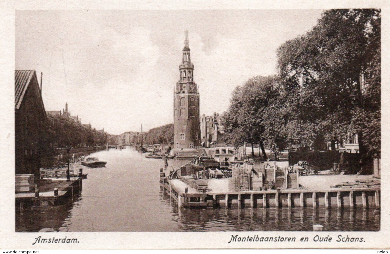 NETHERLANDS-AMSTERDAM-MONTELBAANSTOREN EN OUDE SCHANS-NON VIAGGIATA - Amsterdam