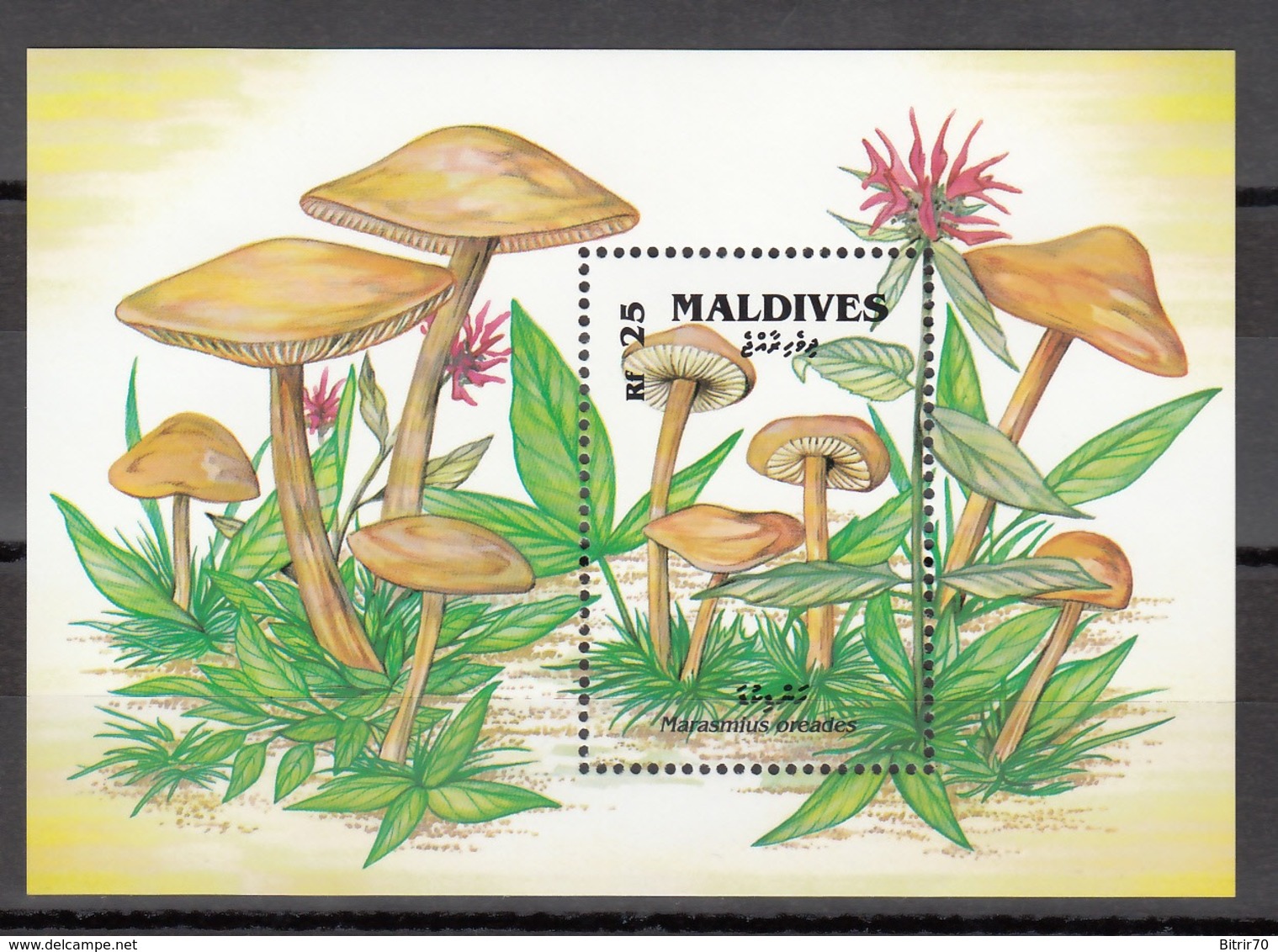 MALDIVES, 1992   Yvert Nº HB 225  MNH, Marasmius Oreades. - Mushrooms