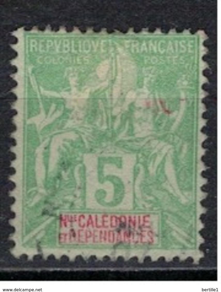 NOUVELLE CALEDONIE             N°     YVERT    59    ( 4 )           OBLITERE       ( Ob  5/29 ) - Usados