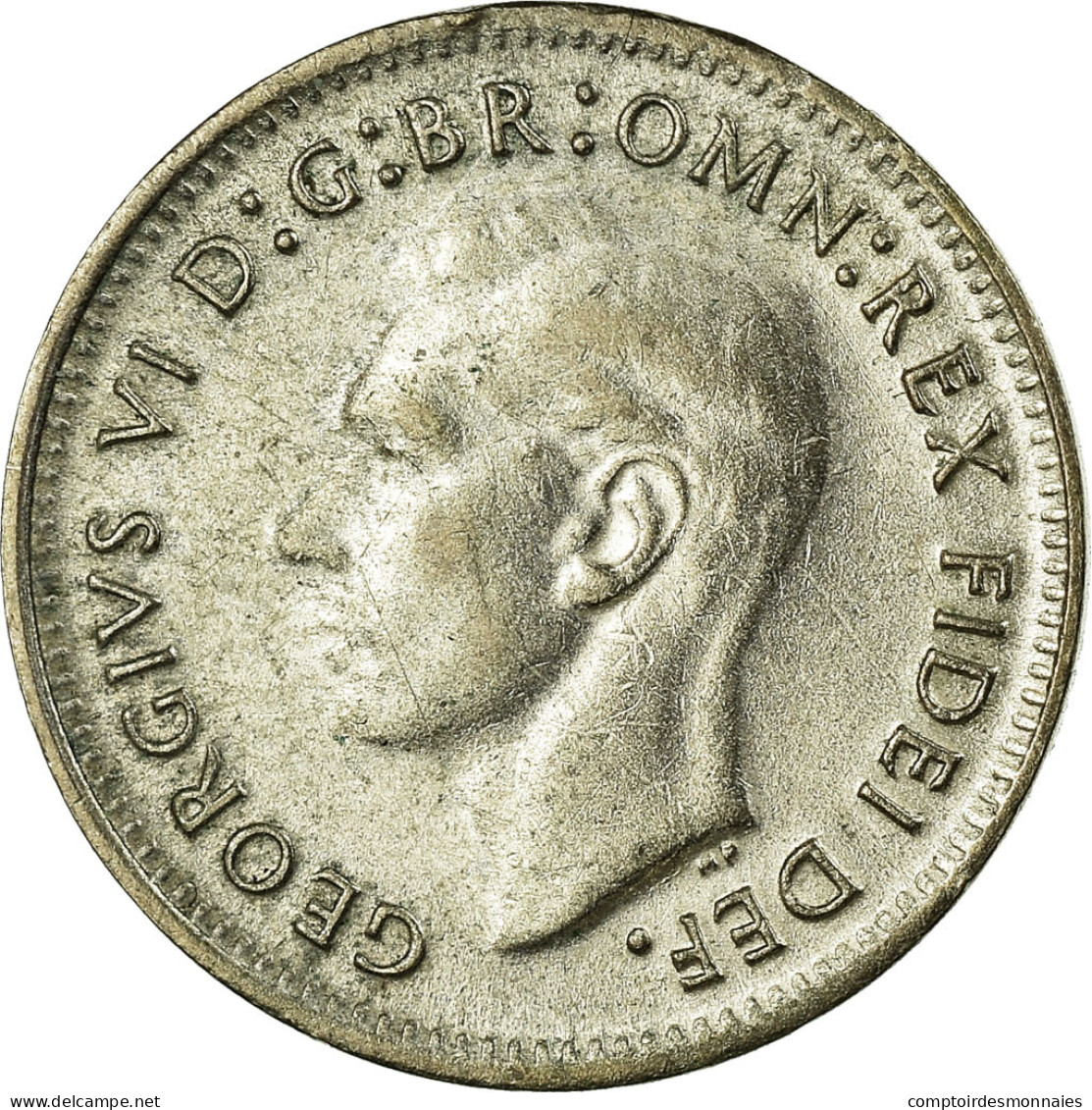 Monnaie, Australie, George VI, Threepence, 1949, TB+, Argent, KM:44 - Threepence