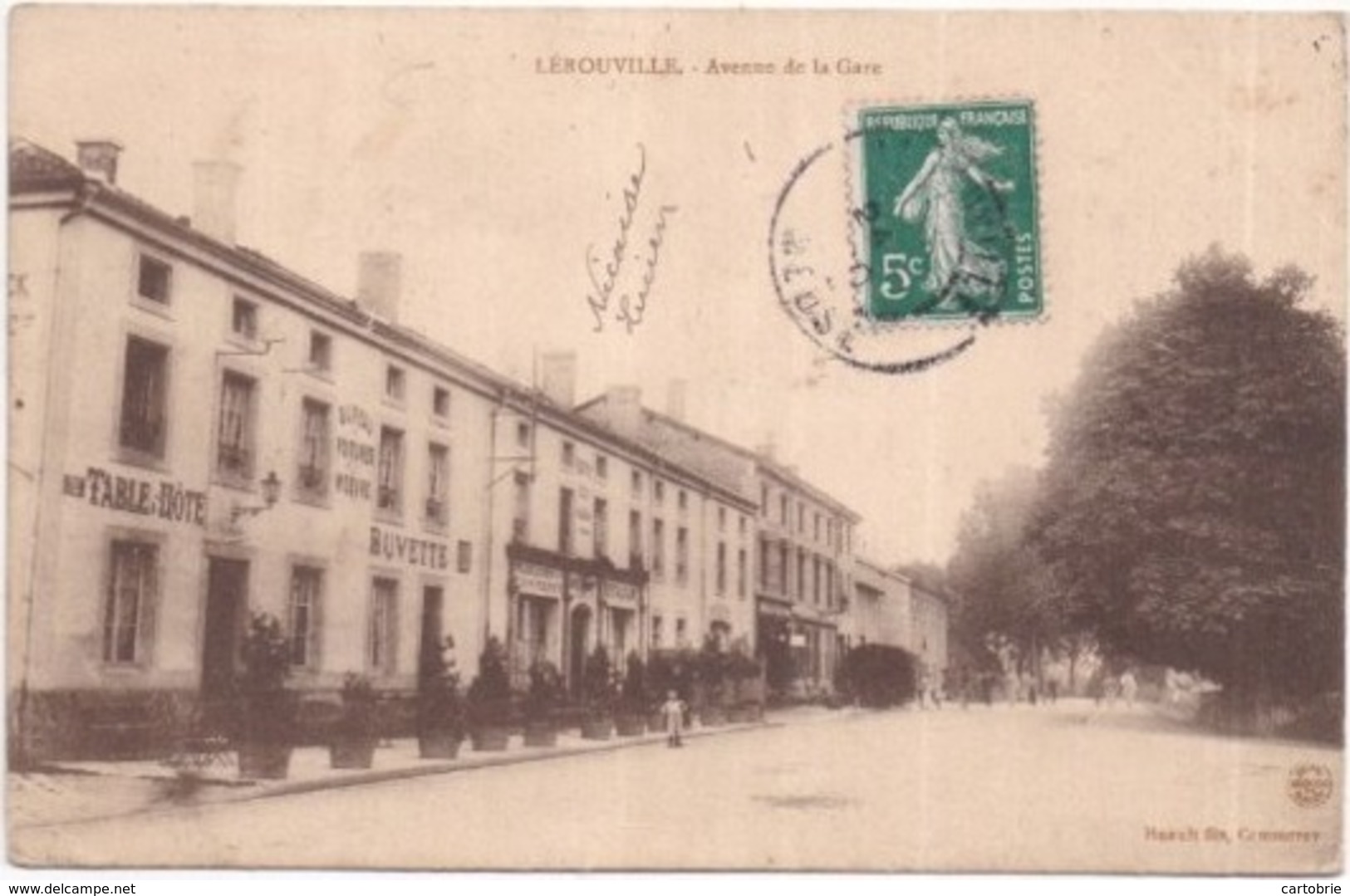 55 LÉROUVILLE - Avenue De La Gare - Café De La Gare - Lerouville