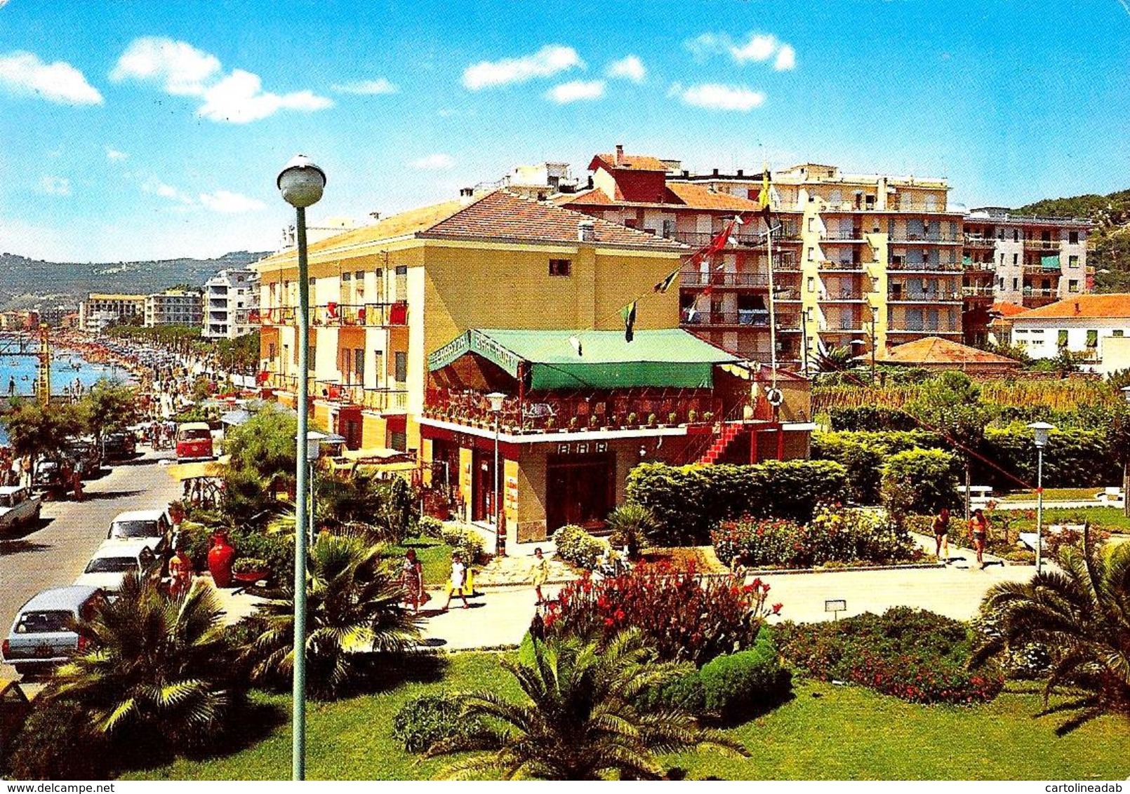 [MD3703] CPM - SAN BARTOLOMEO AL MARE (IMPERIA) - I GIARDINI - ANIMATA - Viaggiata - Altri & Non Classificati