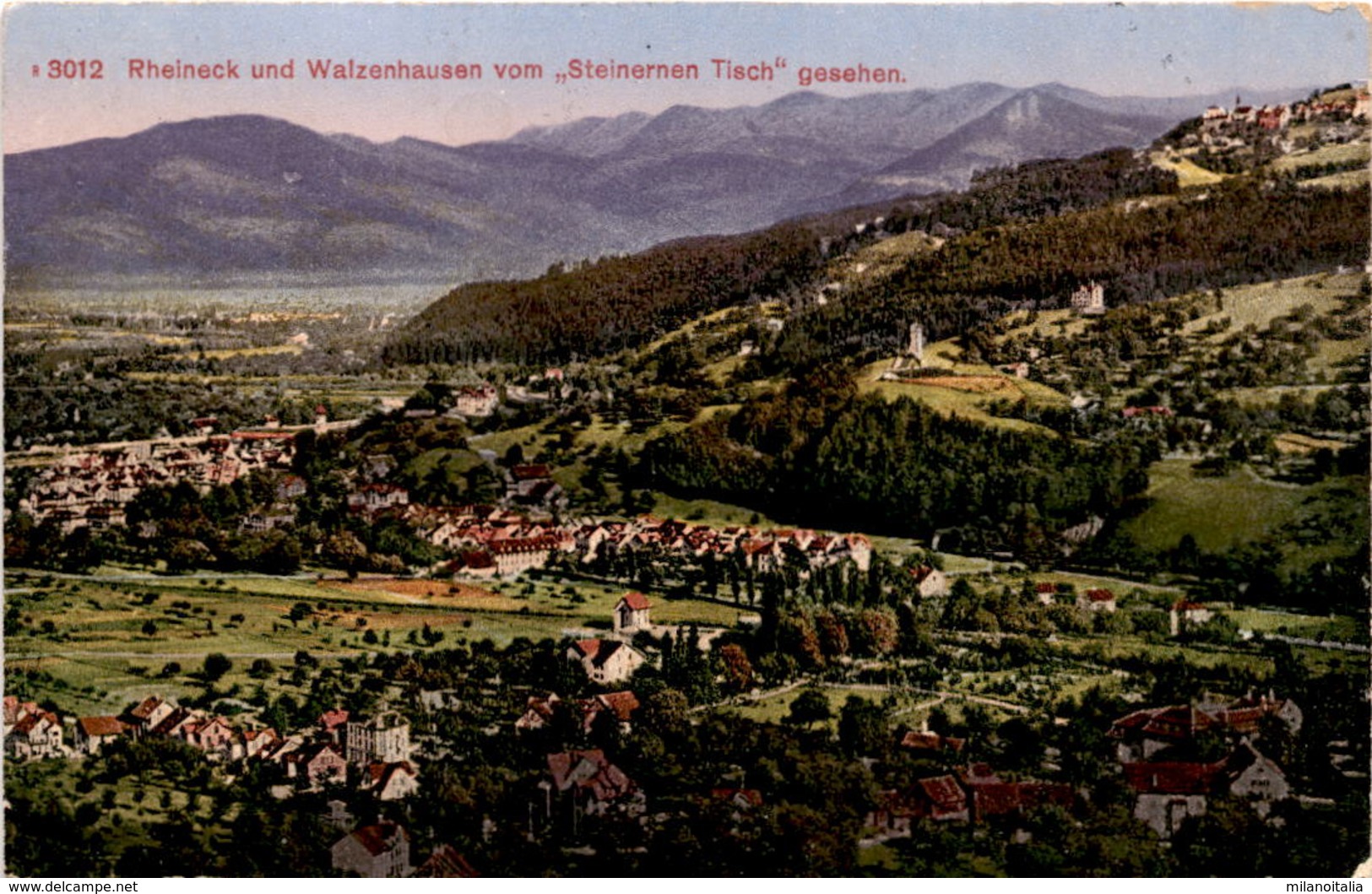 Rheineck Und Walzenhausen Vom "Steinernen Tisch" Gesehen (3012) * 17. 5. 1918 - Rheineck