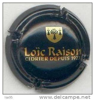 CAPSULE-CIDRE RAISON LOIC Cidrier Depuis 1923  Noir & Or - Autres & Non Classés