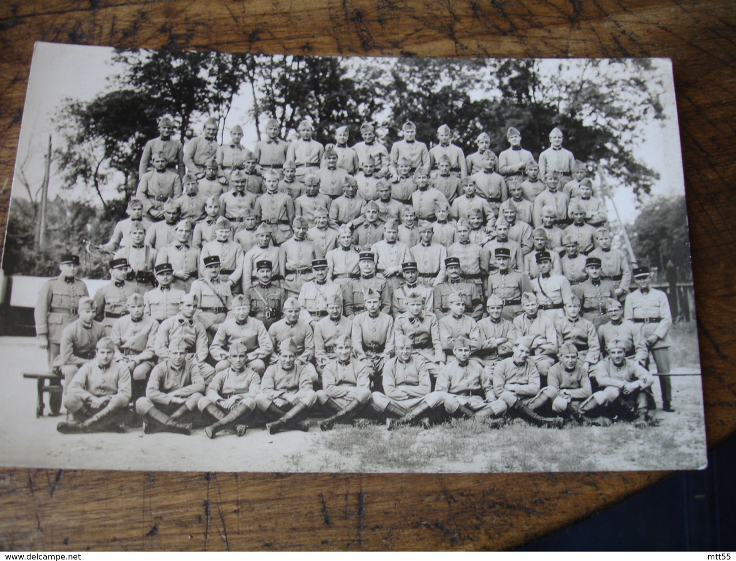 Carte Photo Groupe Militaire - Other & Unclassified