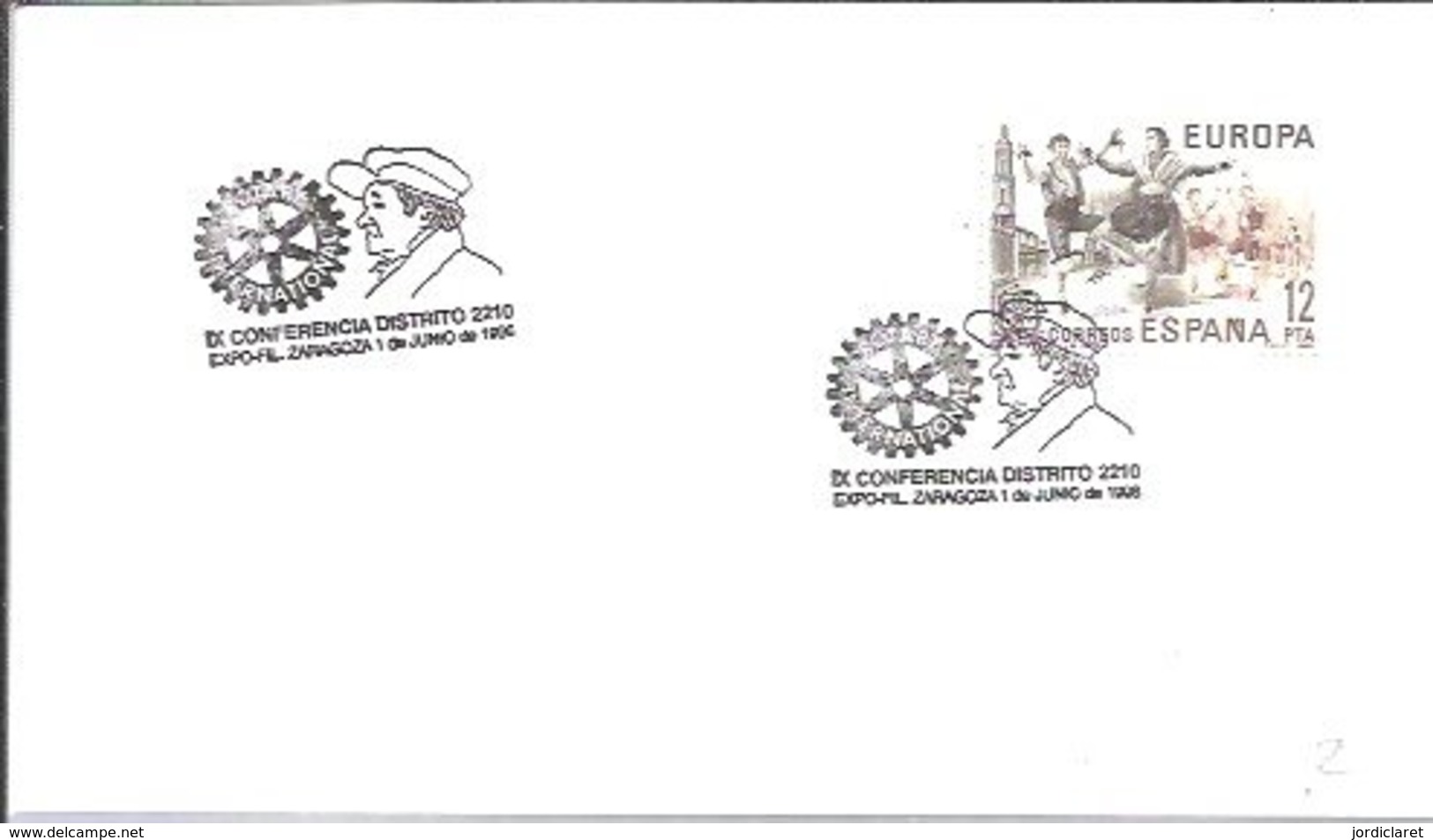 POSTMARKET ESPAÑA   2210  GOYA - Rotary, Club Leones