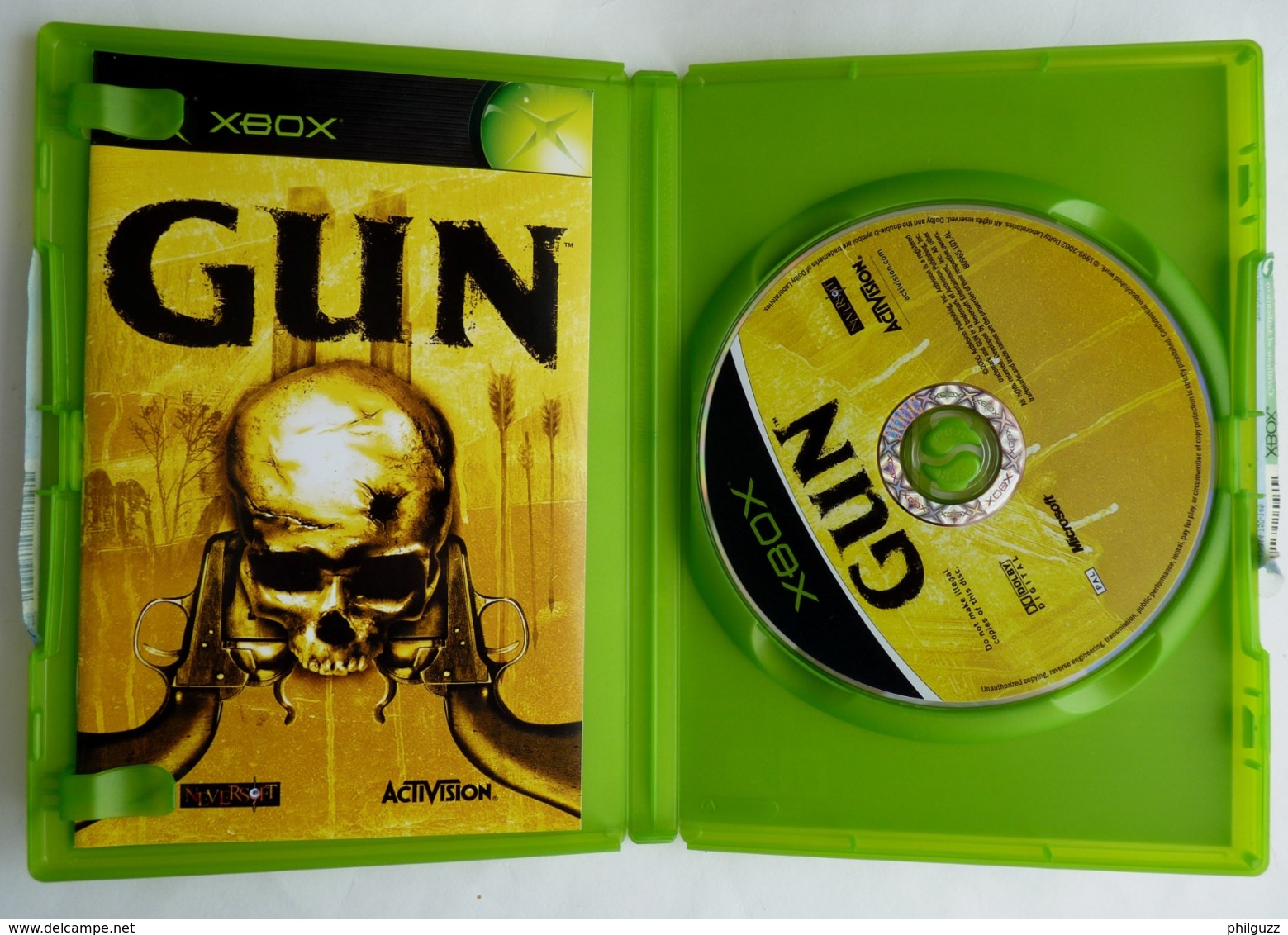 JEU XBOX GUN   AVEC BOITIER ET LIVRET - Xbox