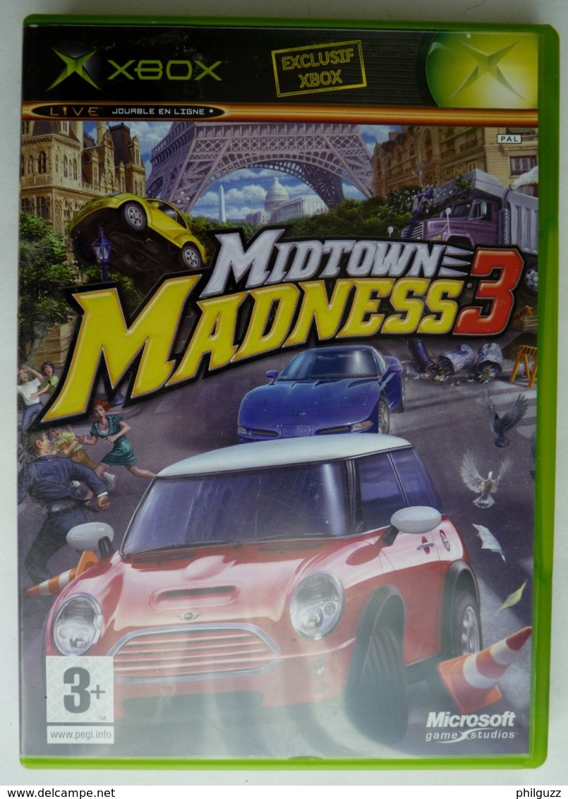 JEU XBOX MIDTOWN MADNESS 3 AVEC BOITIER ET LIVRET - Xbox