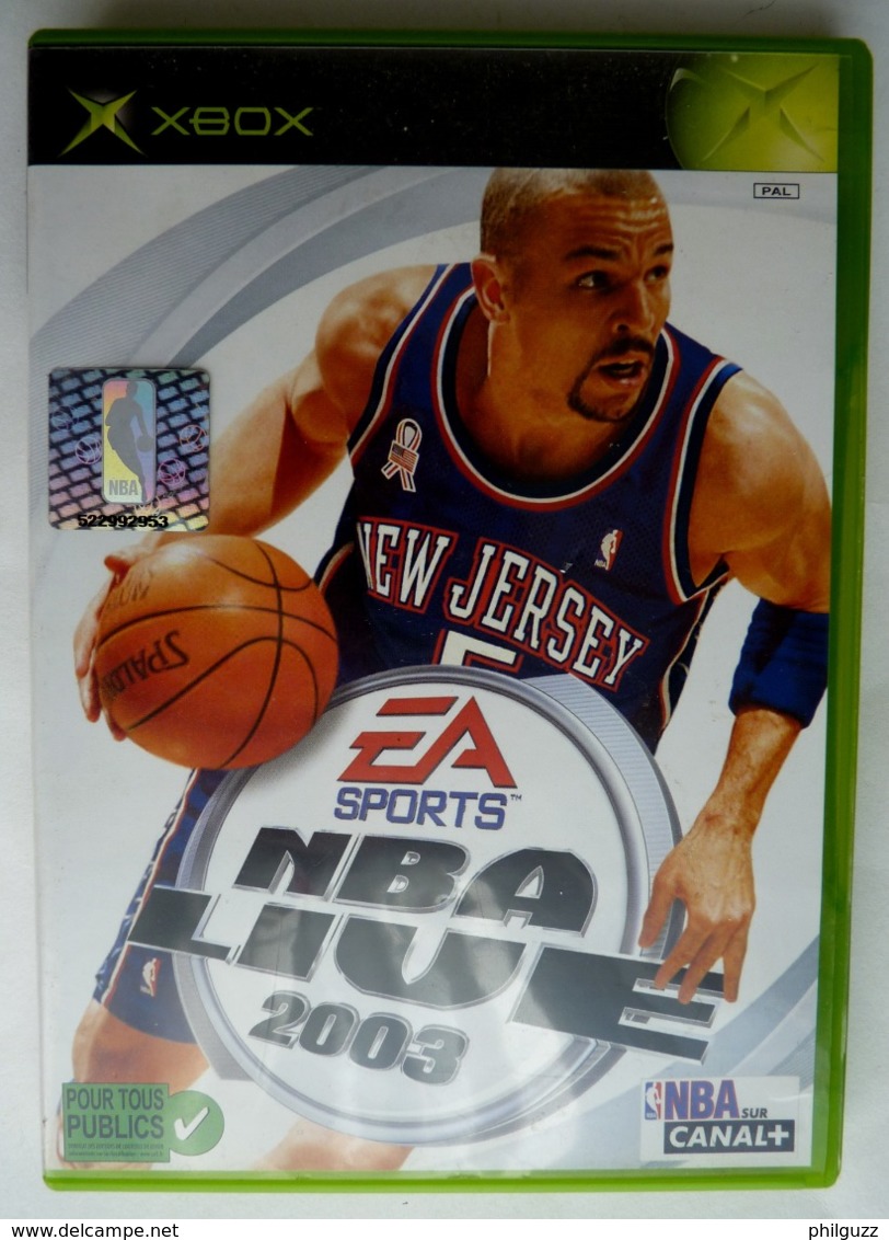 JEU XBOX NBA LIVE 2003  AVEC BOITIER ET LIVRET - Xbox