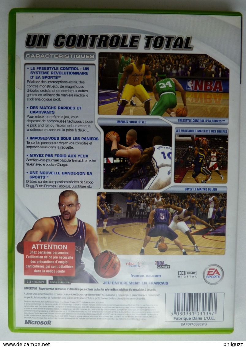 JEU XBOX NBA LIVE 2003  AVEC BOITIER ET LIVRET - Xbox