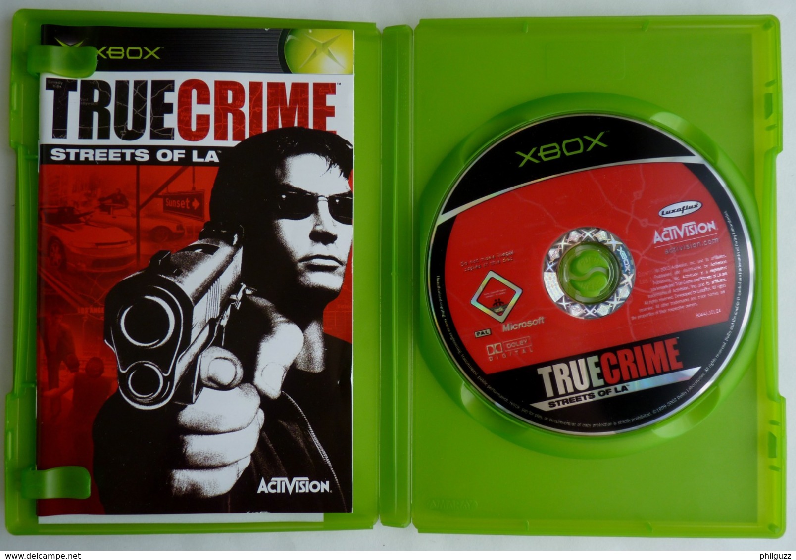 JEU XBOX TRUE CRIME STREETS OF LA  AVEC BOITIER ET LIVRET - Xbox