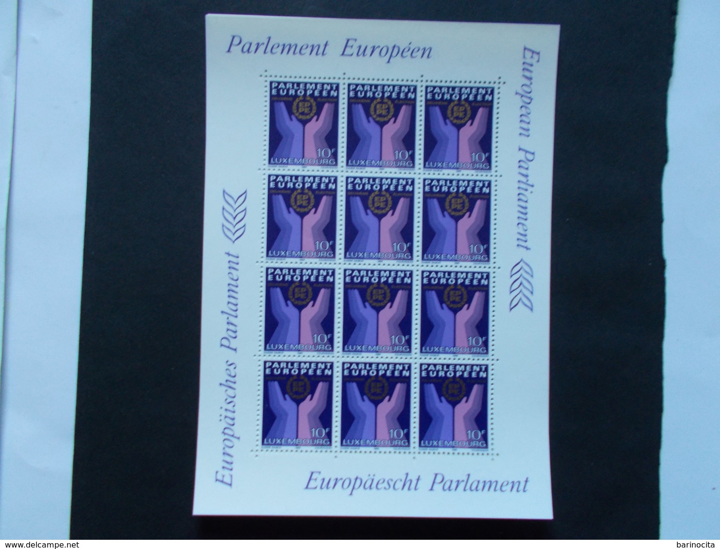 LUXEMBOURG -   N°  1047  En Feuillets De 12  Parlement Européen  Année 1984  Neuf XX ( Voir Photo ) - Hojas Completas