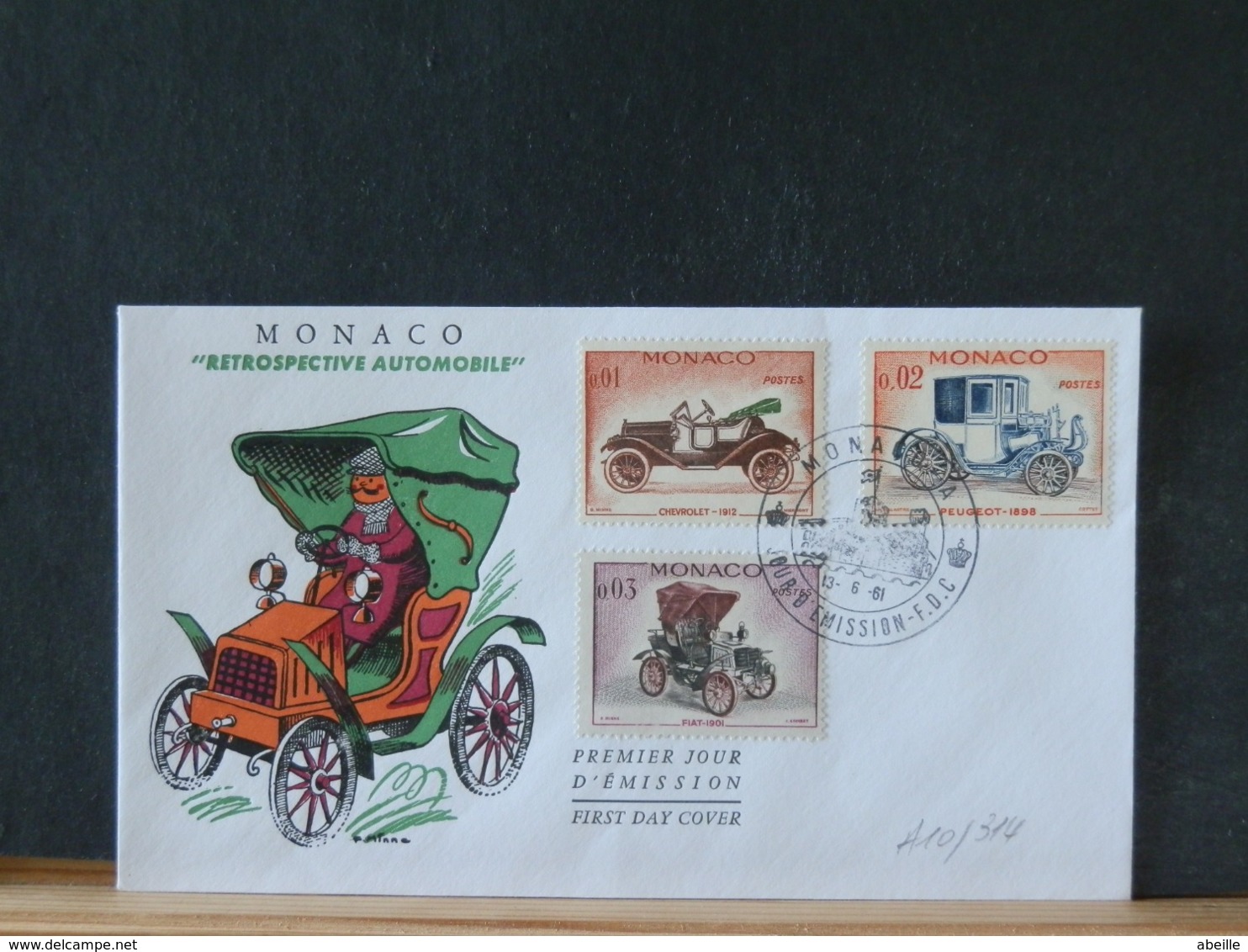 A10/314 FDC  MONACO - Autos